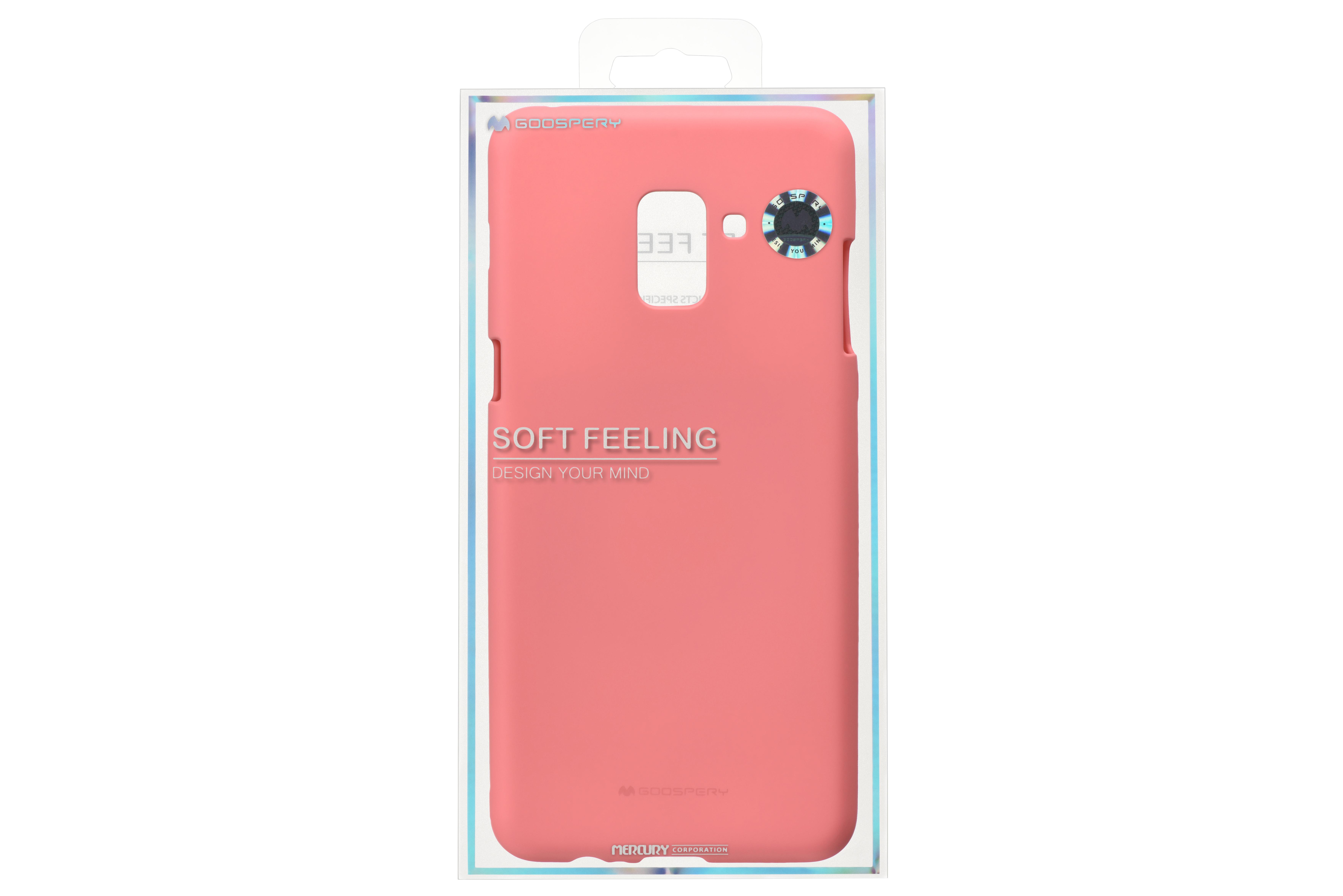 Чехол Goospery для Samsung Galaxy A8+ (A730), SF Jelly, PINK - 0